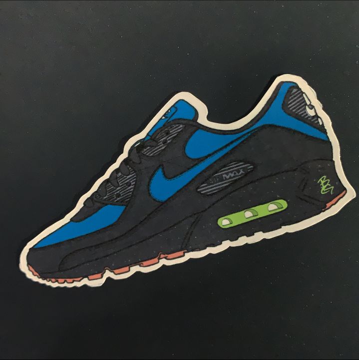 Nike Air Max 90 Custom Sneaker Art