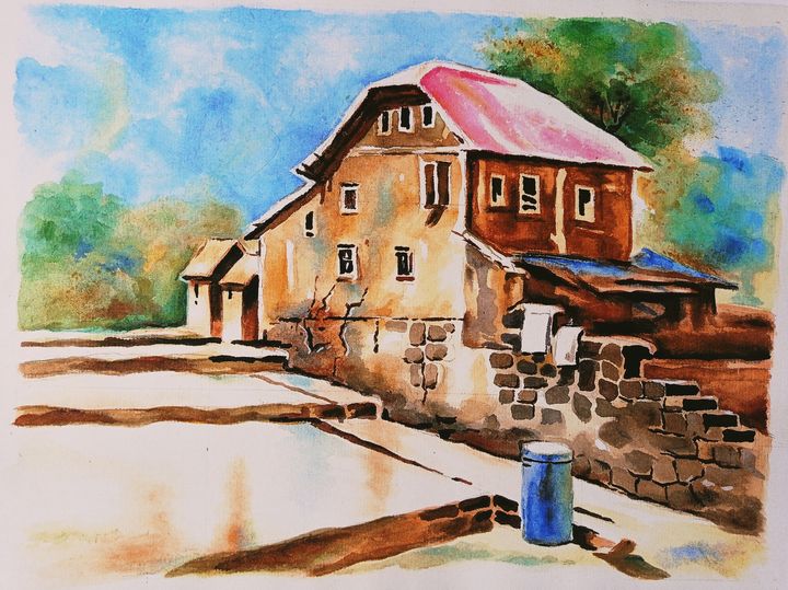 Locality Rural Drawing Rural Area House Drawing