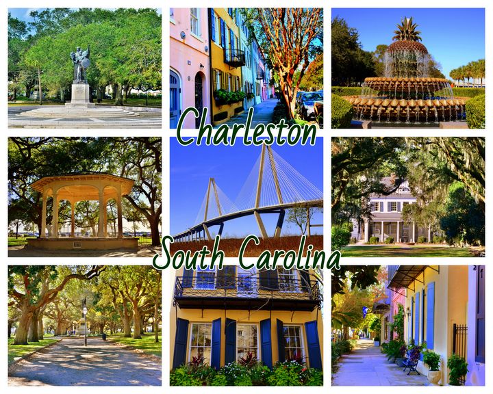 Charleston South Carolina Collage - Lisa Wooten Photography