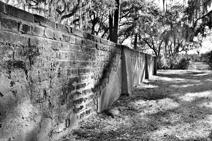 Old House Plantation Cemetery Wall B - Lisa Wooten Photography