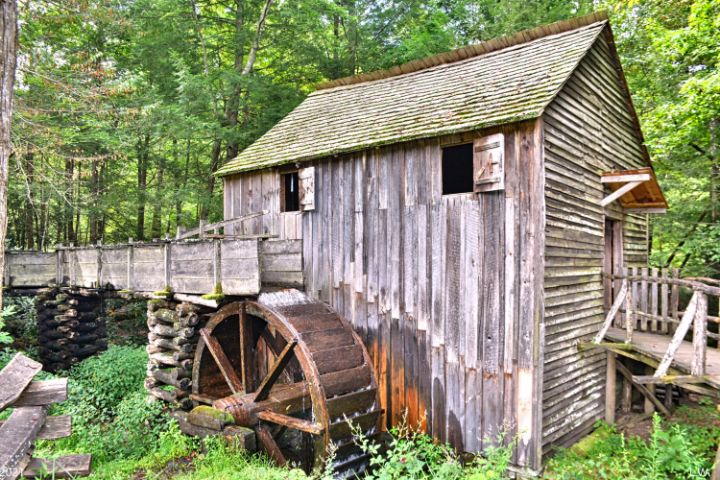 The John Cable Grist Mill Cades Cove - Lisa Wooten Photography