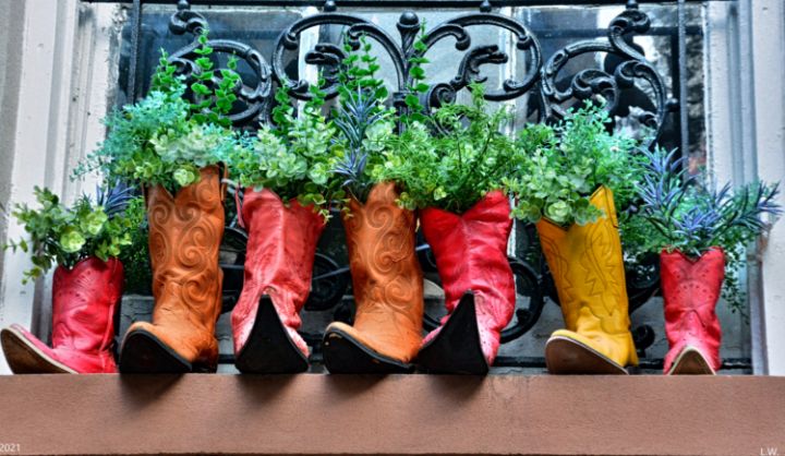 Cowboy Boots Window Dressing - Lisa Wooten Photography