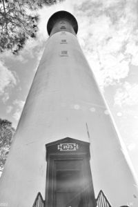 Looking Up Hunting Island Lighthouse