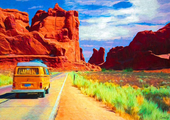 絵画 trip_rebuild Road Trip - Painting and Prints by MN Artist Adam Turman – Turman
