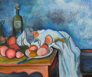 Blue of Cézanne
