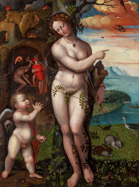 Domenico di Pace Beccafumi~Venus and - Old master
