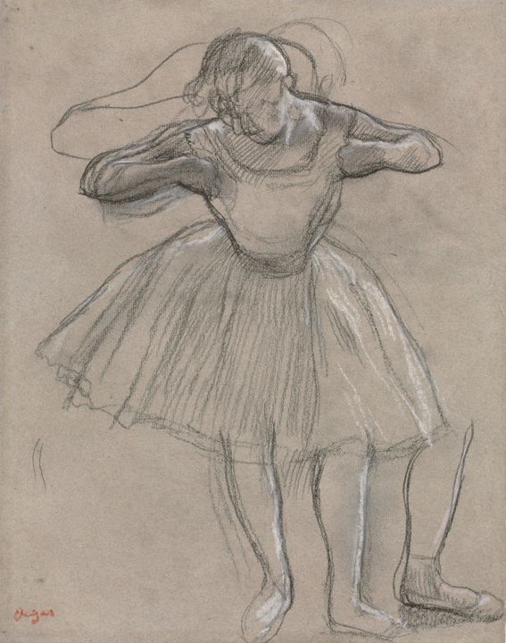 Edgar Degas~Ballet Dancer Standing - Old master