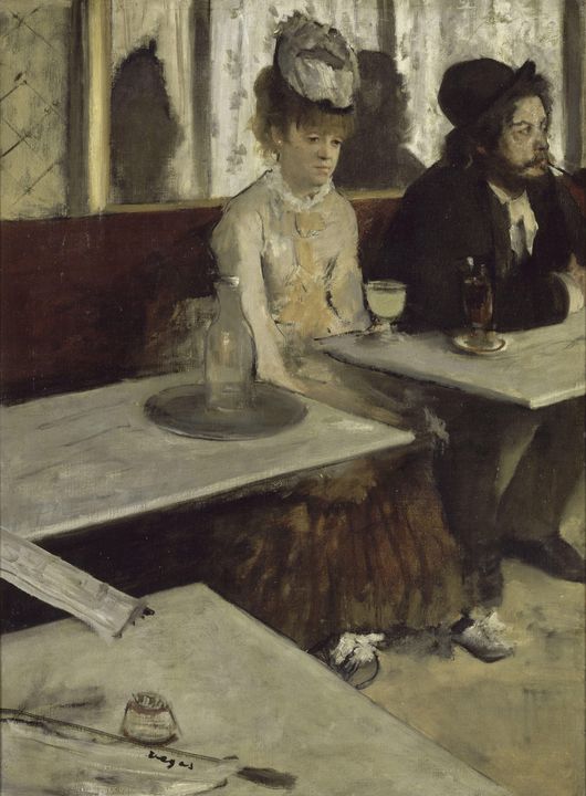 Edgar Degas~In a Café - Old master