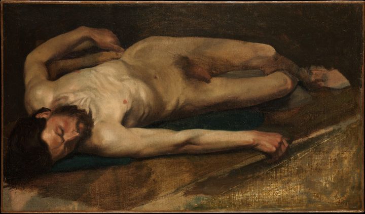 Edgar Degas~Male Nude - Old master
