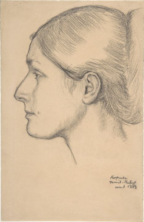 Edgar Degas~Portrait of Hortense Val - Old master