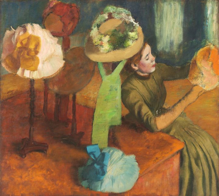 Edgar Degas~The Millinery Shop - Old master