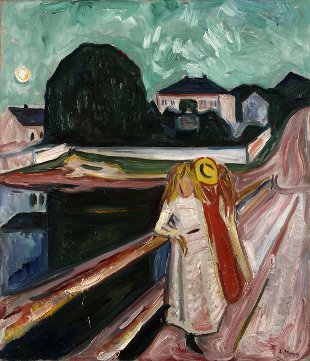 Night in Saint-Cloud, 1892 by Edvard Munch: Fine art print