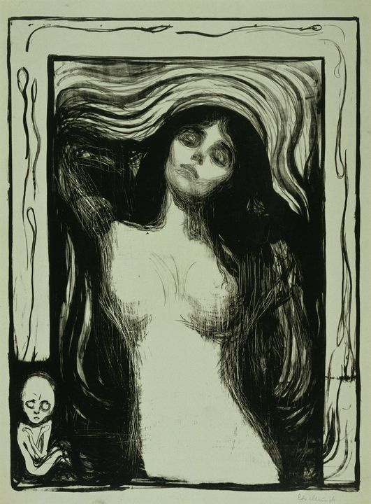 Edvard Munch~Liebendes Weib (Madonna - Old master