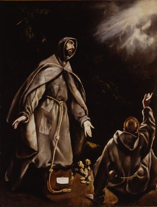 El Greco~Saint Francis in Ecstasy - Old master