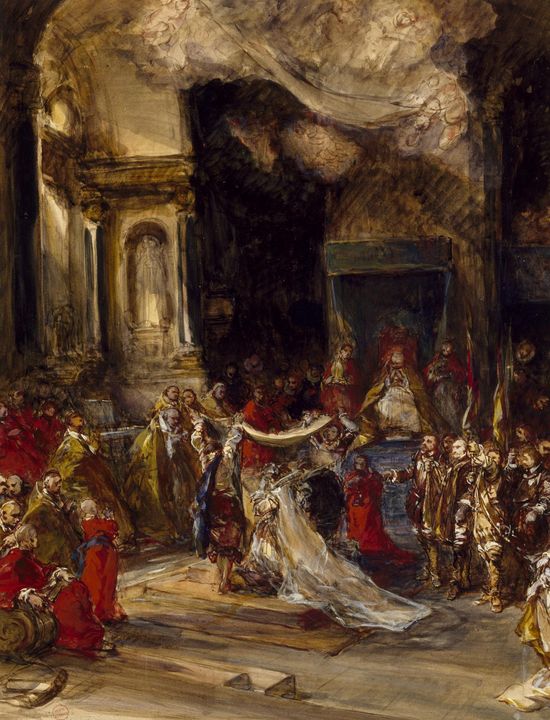 Eugène Isabey~A Royal Marriage Scene - Old master - Paintings & Prints ...
