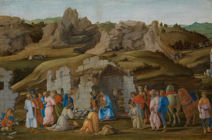 Filippino Lippi~The Adoration of the - Old master