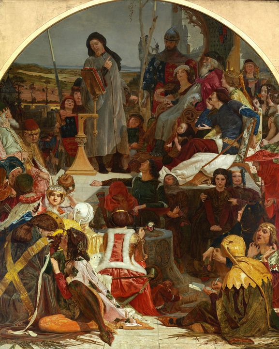 Ford Madox Brown~Chaucer at the cour - Old master