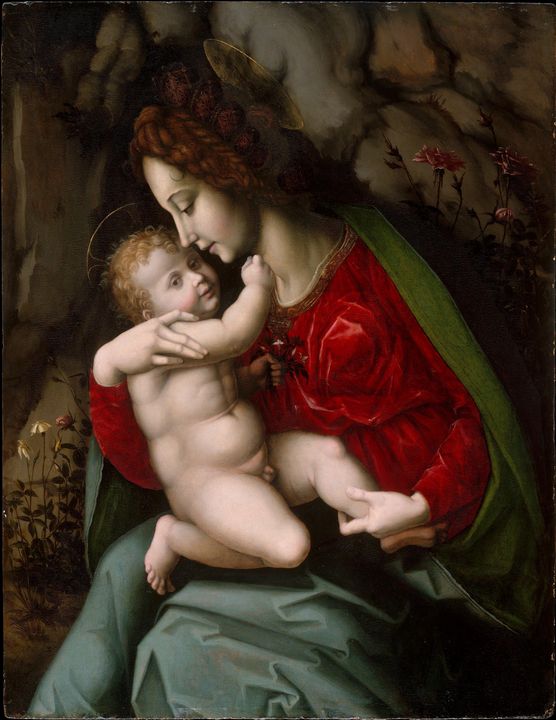 Francesco Bacchiacca~Madonna and Chi - Old master