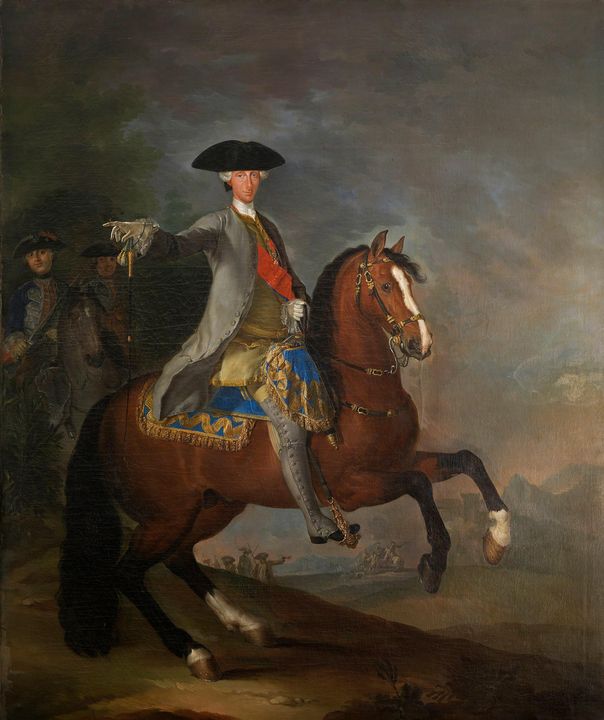 Francesco Liani~Equestrian Portrait - Old master