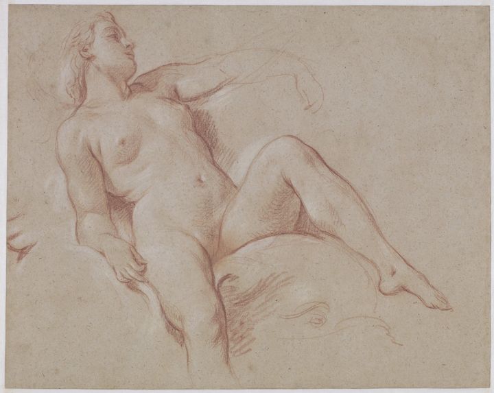 Fran ois Boucher Female Nude on a Do Old master Paintings