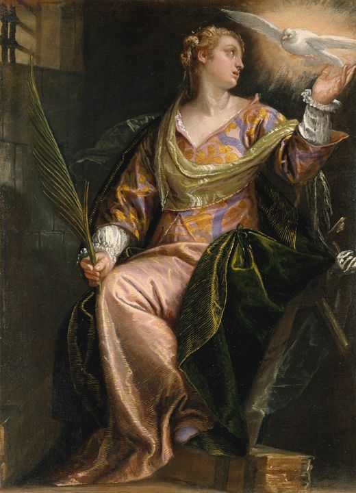 Paolo Veronese~Saint Catherine of Al - Old master - Paintings