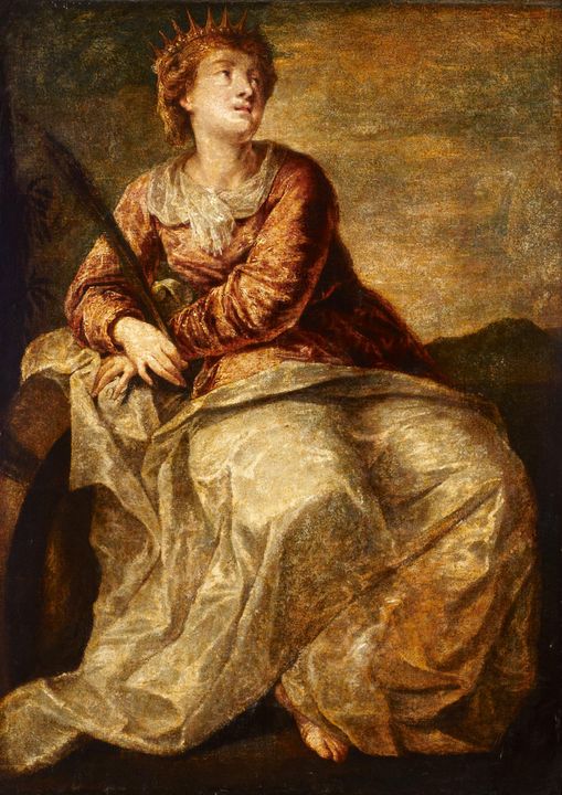 Paolo Veronese~St Catherine - Old master