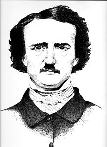Edgar Allen Poe Stipple