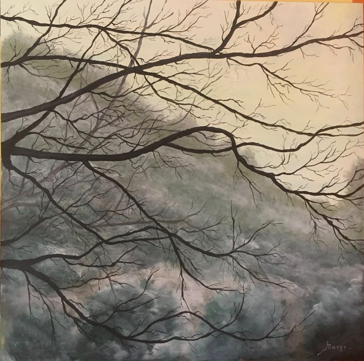 Μorning fog in the forest - Margaret