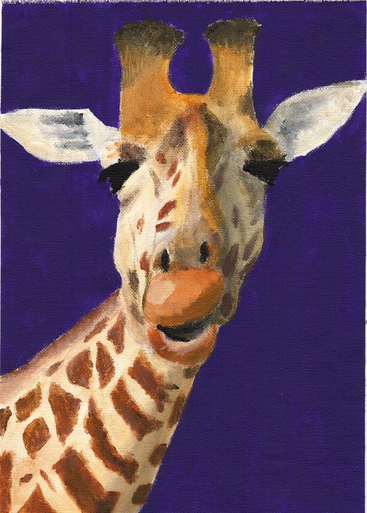 Purple Giraffe - Emma’s Art