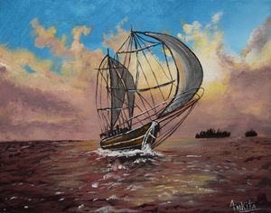 Sail Boat in Ocean
