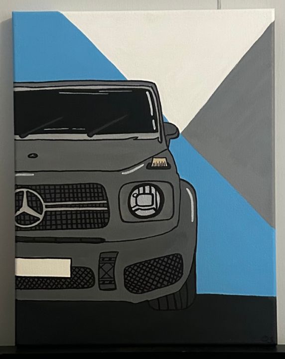 Grey G-Wagon Mercedes Benz - Via's Fine Design - Paintings