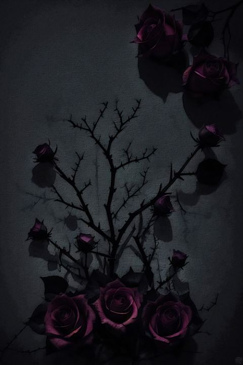 Roses and Shadows 3 - Ronald Coone - Digital Art, Flowers, Plants ...