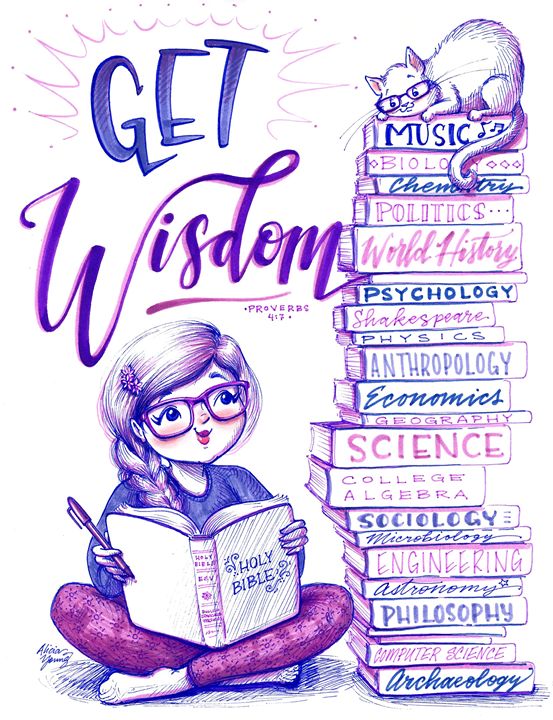 Get Wisdom - Art by Alicia Renee