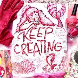 Keep Creating, Pink staging