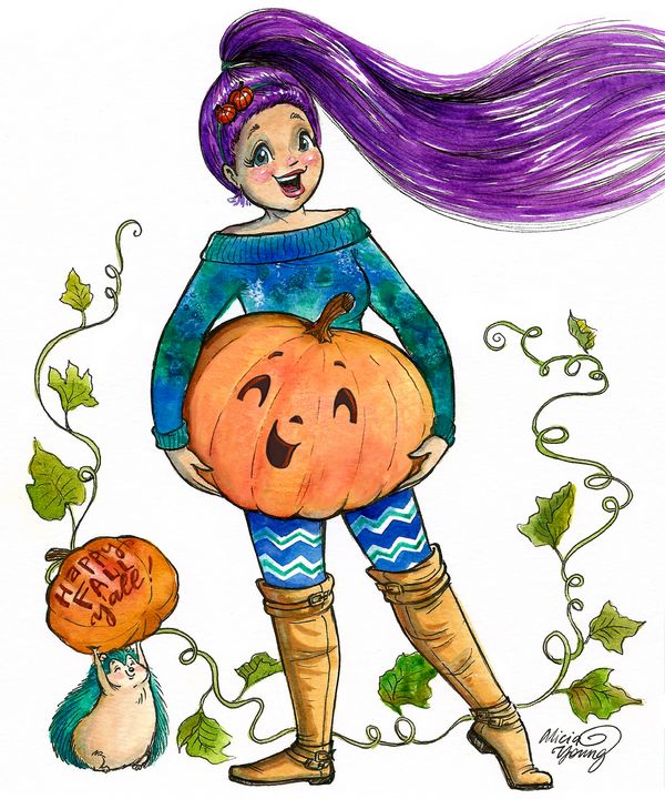 Happy Fall, Y'all! - Art by Alicia Renee