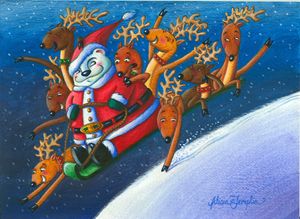 Reindeer Games - Art by Alicia Renee