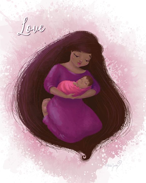 Love (with added title) - Art by Alicia Renee