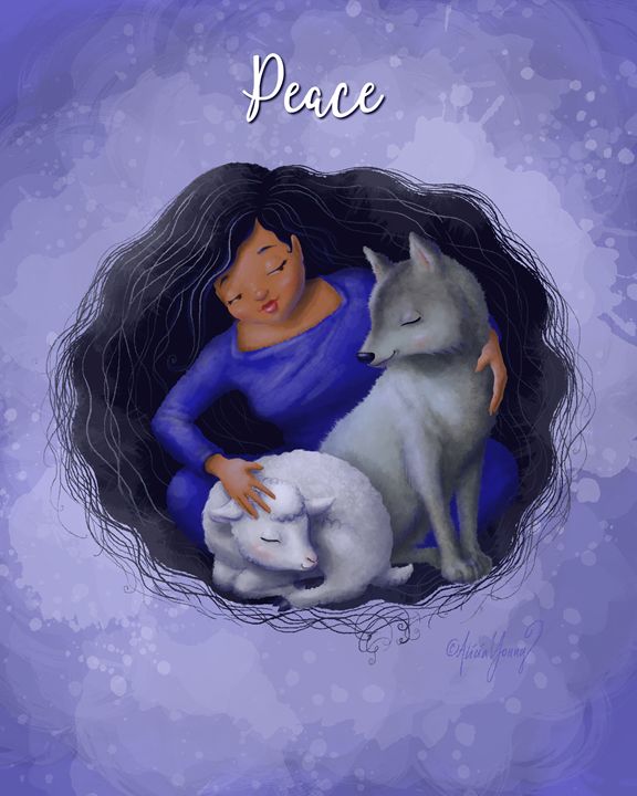 Peace (with added title) - Art by Alicia Renee