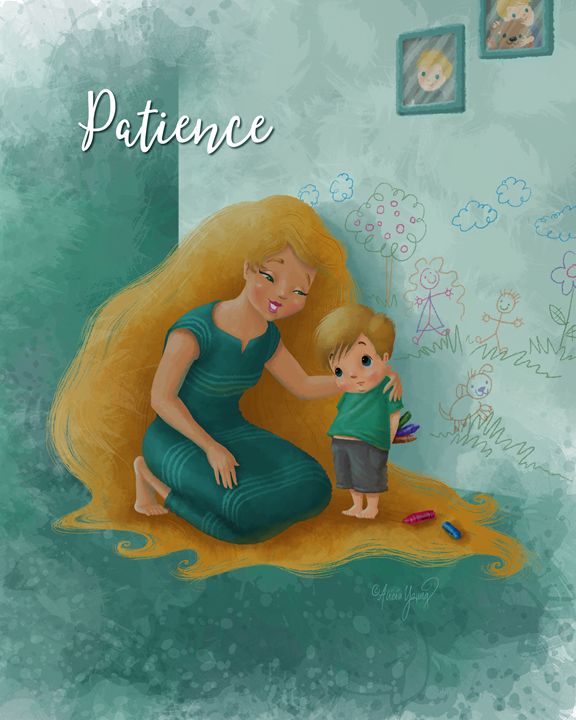 Patience (with added title) - Art by Alicia Renee