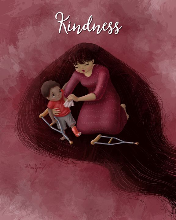 Kindness (with added title) - Art by Alicia Renee