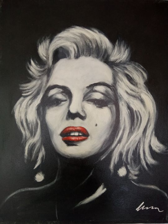 Marilyn Monroe NUDE SEXY Quote - MARILYN MONROE ART - Paintings & Prints,  People & Figures, Celebrity, Actresses - ArtPal