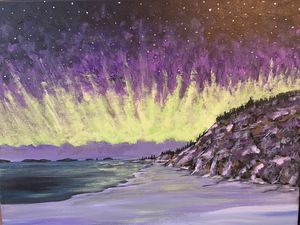 Purple Wintry Sky