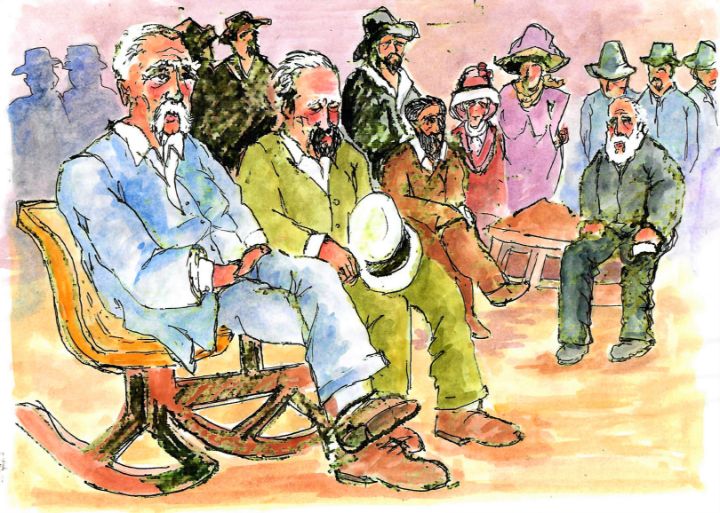 Old Men In Rocking Chairs - Don Sylvester