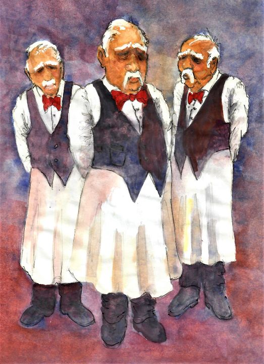 Three Old Waiters - Don Sylvester