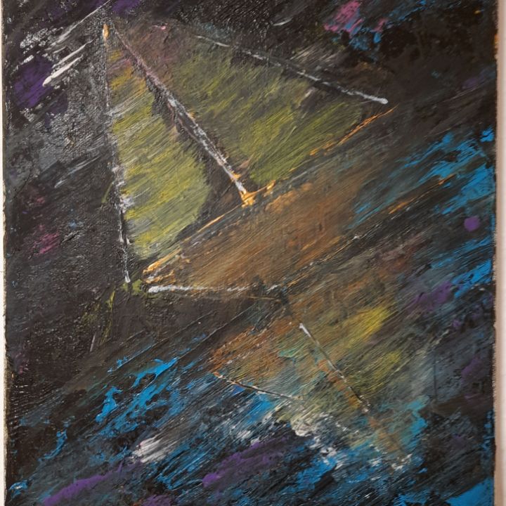 Abstract sailing - Don.Ravi - Paintings & Prints, Abstract, Landscape ...