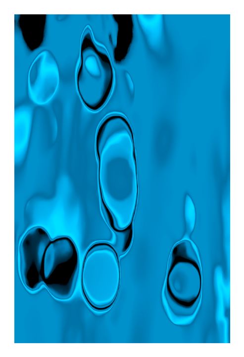 Raindrops Blue - G Photo Fine Art