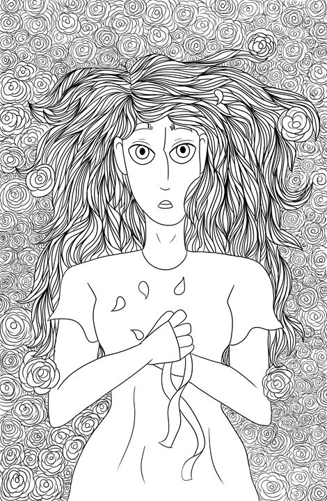 Phadria (Black and White) - Phoebe‘s Digital Art