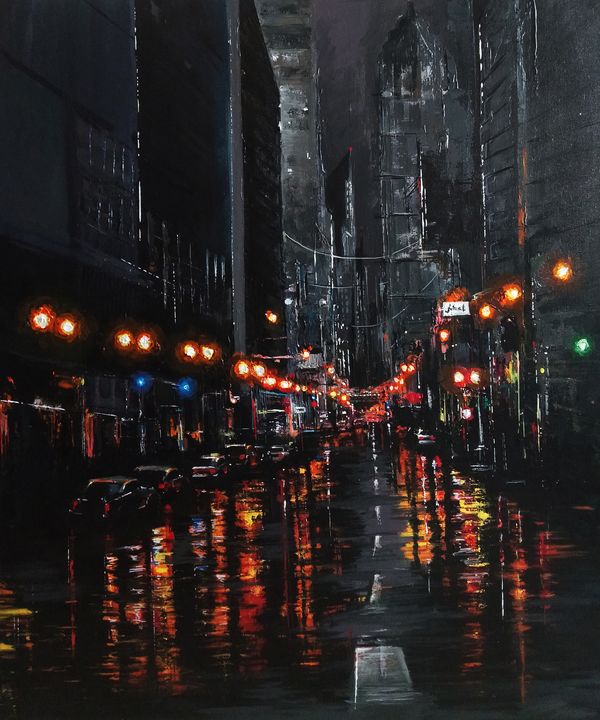 New York - Silence of the street - Satyam Artworks