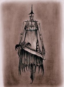 The Corpse Goth  figurine ,art print