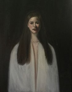 "The girl with the white cape"